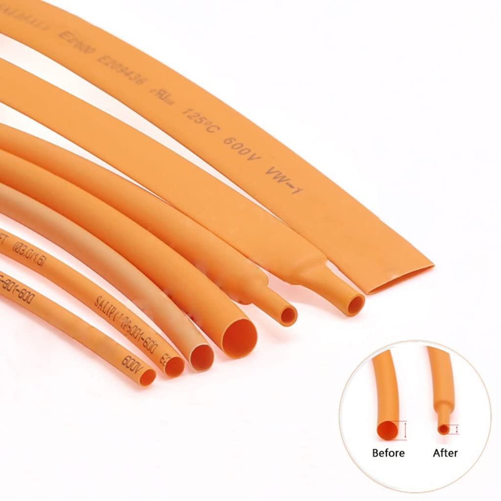 Amazon.co.jp: オレンジ2：1熱収縮チューブ1mm~50mmポリエチレン